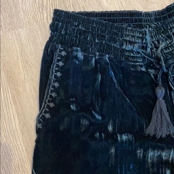 Anthropologie-Hei Hei Velvet Wide Leg Pants - Picture 3 of 6